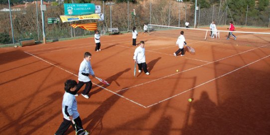 Com és habitual, el Club Tennis ha organitzat jornades de portes obertes durant els dies de la Festa Major.