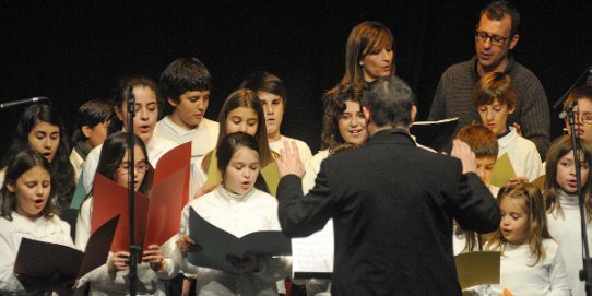 Imatge d'una edició anterior del Concert de Nadal de l'Escola Municipal de Música Torre Balada.