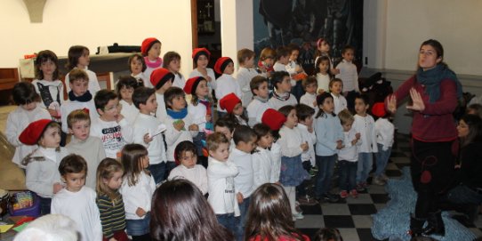 Imatge del concert de Nadal que va oferir l'escola Artcàdia l'any 2013.