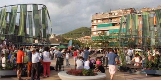 Els "nius" de la plaça d'El Mirador es van estrenar els dies de Festa Major.
