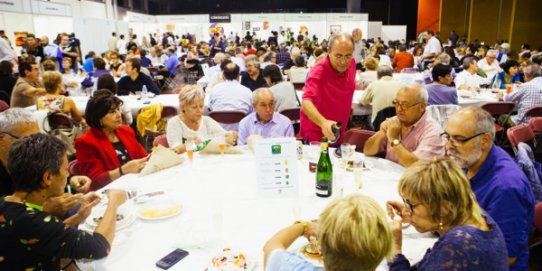 Imatge d'un moment de l'edició anterior de la Mostra Gastronòmica, el 2014.