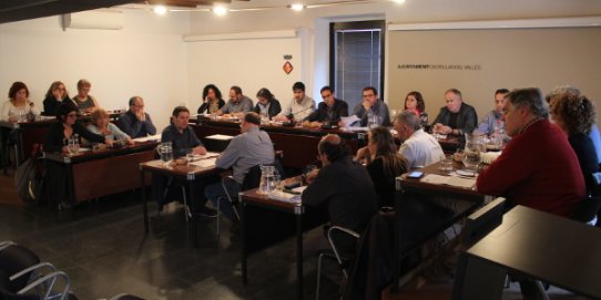 Imatge de la sessió plenària del mes d'abril de 2017.