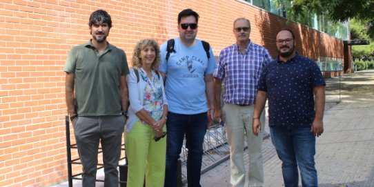 Els regidors i el tècnic castellarencs amb els representats de la implementació del Planet Youth a la comuna xilena de Colina.