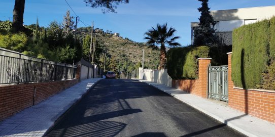 La renovació d'asfalt i voreres s'ha dut a terme als carrers de la Ginesta, la Primavera i el Pessebre de l'Aire-Sol D.
