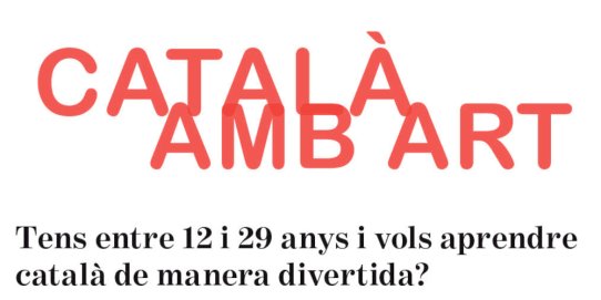 Imatge promocional del projecte Català amb art.