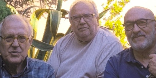 D'esquerra a dreta, Jordi Domingo, Gabi Ruiz i Javier Carrasco.