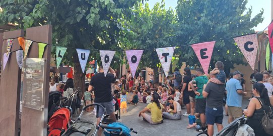 Imatge d'un moment de la festa de final de curs de la Ludoteca, divendres 4 de juliol.