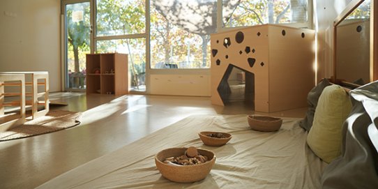 Imatge de la nova aula de l'Escola Bressol Municipal Colobrers .