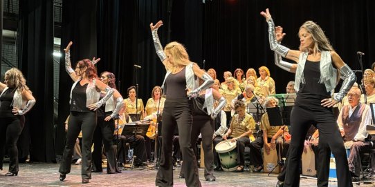 Imatge d'una representació anterior de l'espectacle, en el marc de la Festa Major 2025.