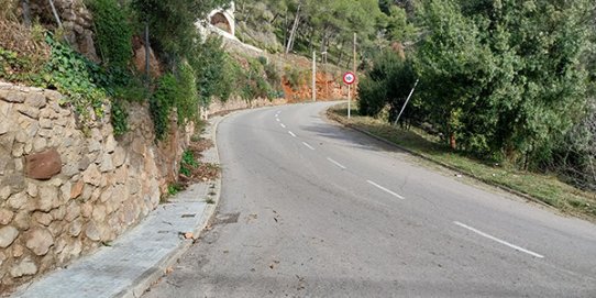 Imatge de l'estat actual del carrer del Cim.