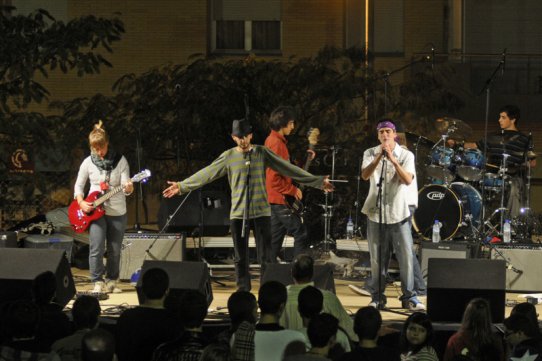 El grup Antaviana, en una actuació a la Festa Major de 2009
