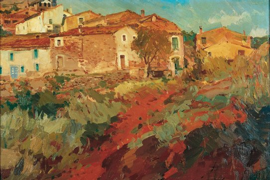Aquest paisatge de Granera és una de les obres de Raimon Roca que es podrà veure a la Sala Aguilart