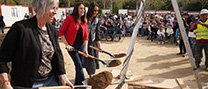 Es col·loca de la primera pedra de l’ampliació de l’Institut Escola Sant Esteve de Castellar del Vallès